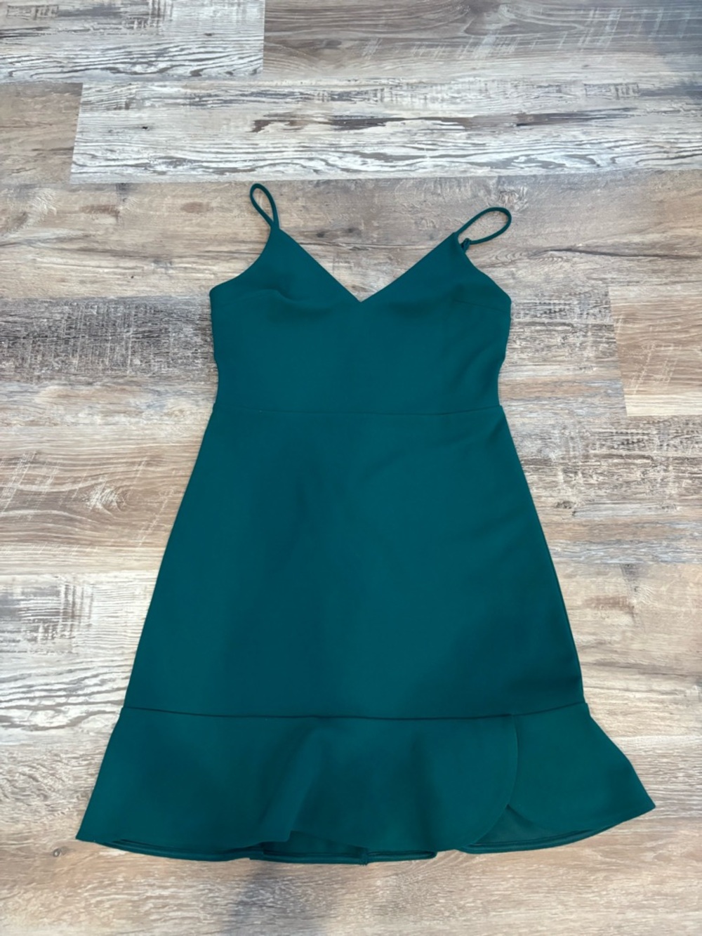 Express Dark Teal Spaghetti Strap Mini Dress, Sz S